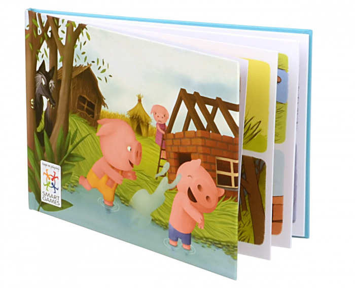 Joc de logica Cei trei purcelusi, Three Little Piggies Deluxe, Smart Games [9]