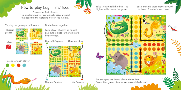9781801310116 Usborne Ludo Board Game Animals [5]