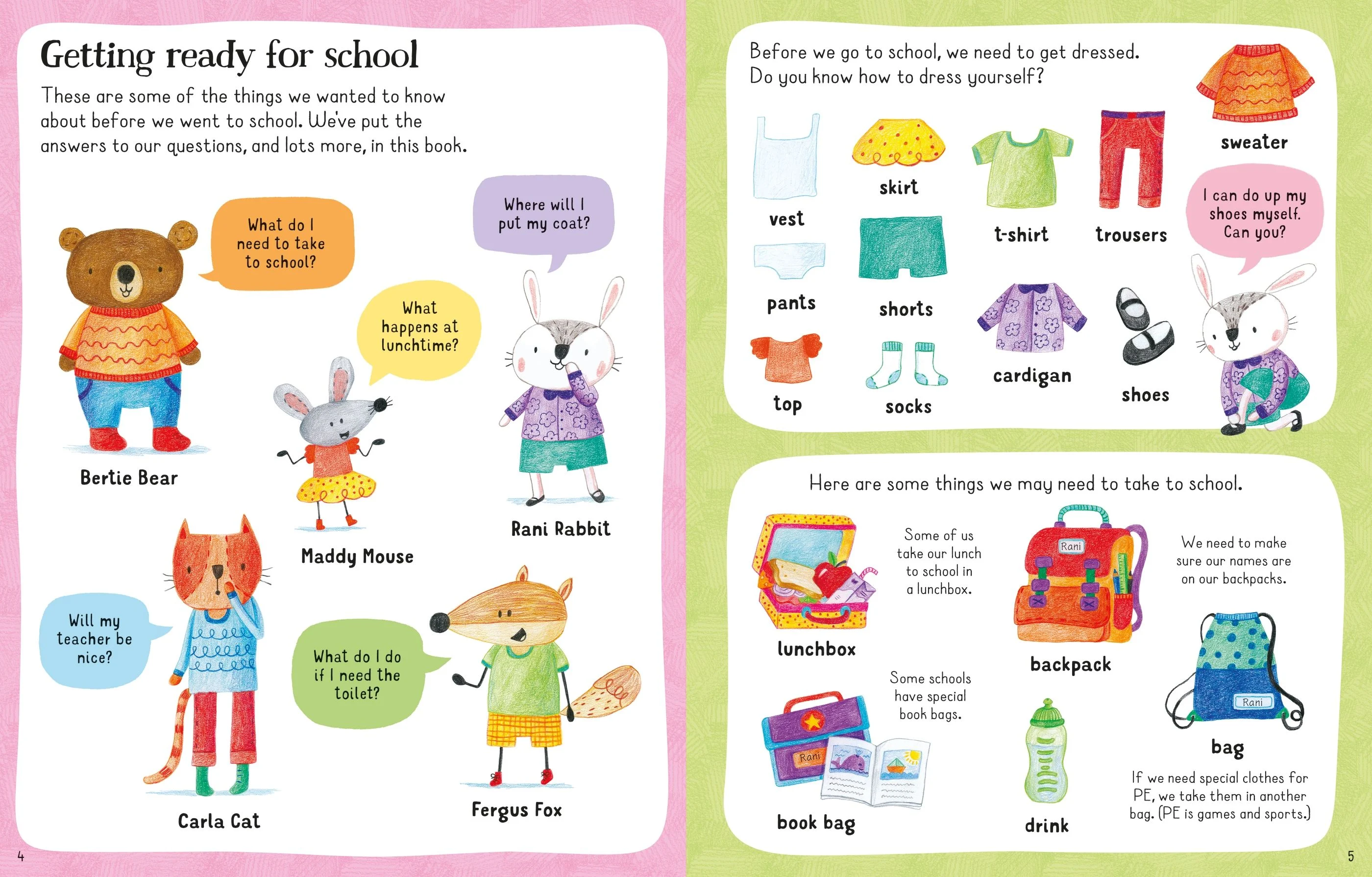 9781805077060 Usborne All You Need To Know About Going to School [4]