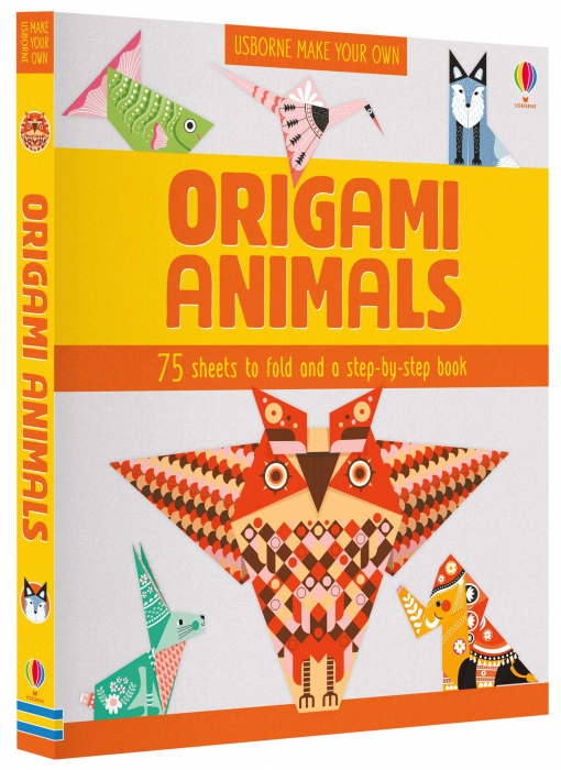 Origami Animale, pas cu pas, 75 coli, "Origami Animals", Usborne [1]
