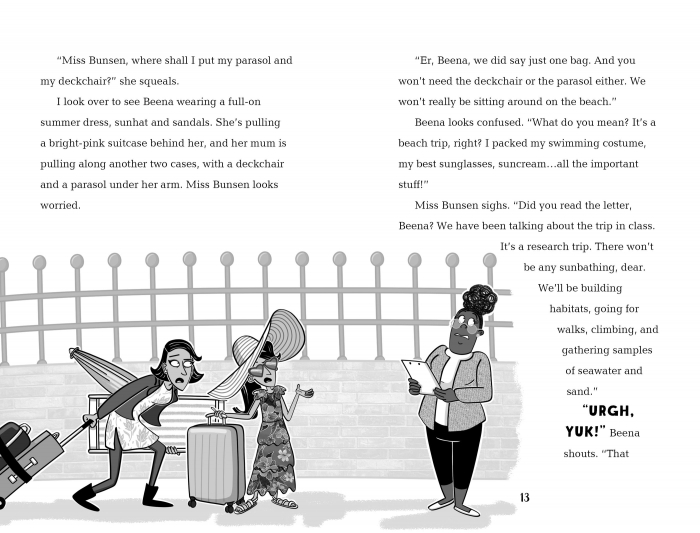 9781805311935 Usborne Anisha, Accidental Detective: Beach Disaster [6]