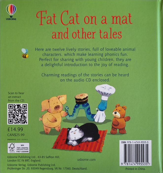 9781474995535 Usborne Fat cat on a mat and other tales with CD [7]