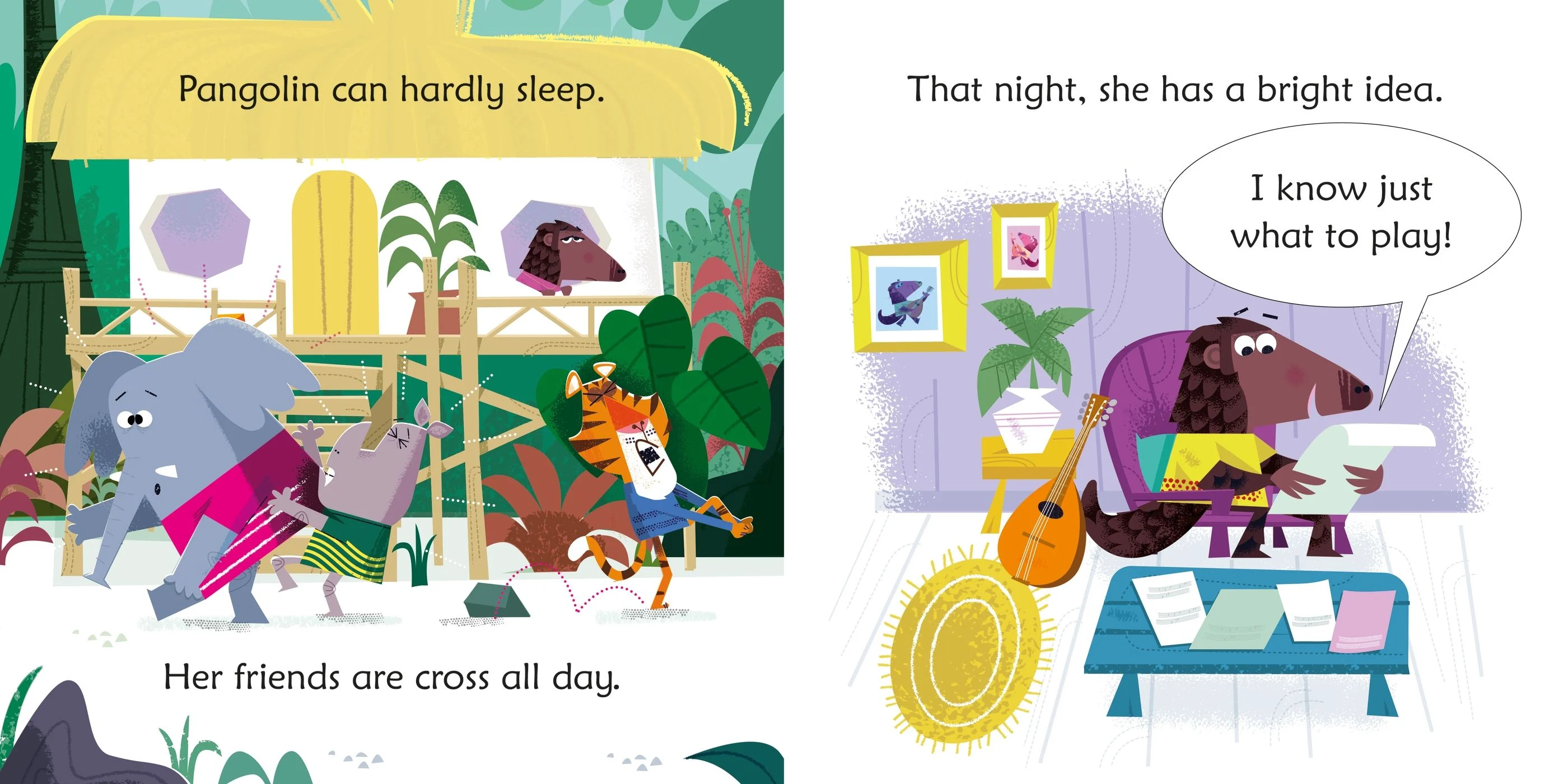9781801319867 Usborne Pangolin plays the mandolin [2]