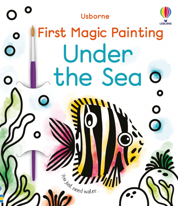 Prima carte de pictat cu apa Sub mare, "First magic painting book Under the sea", Usborne [1]
