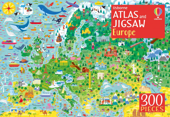 9781474948067 Usborne Atlas and Jigsaw Europe [1]