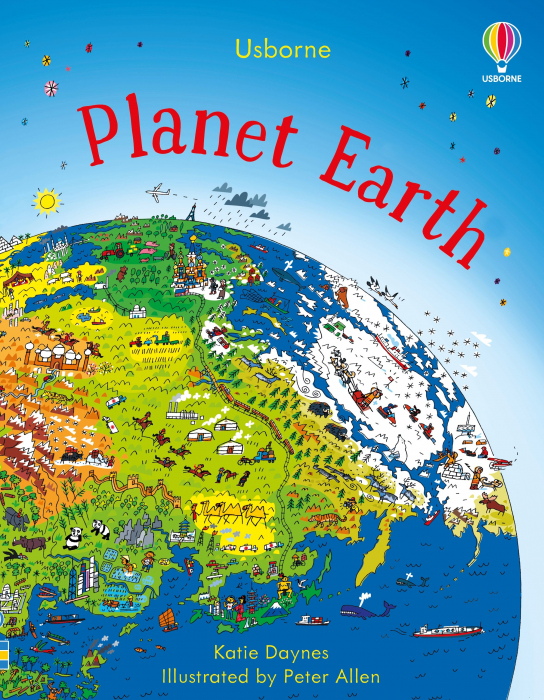 Puzzle + atlas Planeta Pamant, 300 de piese, "Planet Earth jigsaw", Usborne [3]
