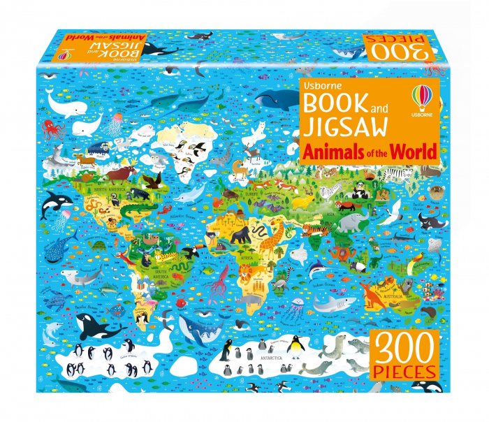 9781805072898 Usborne Book and Jigsaw Animals of the World [1]