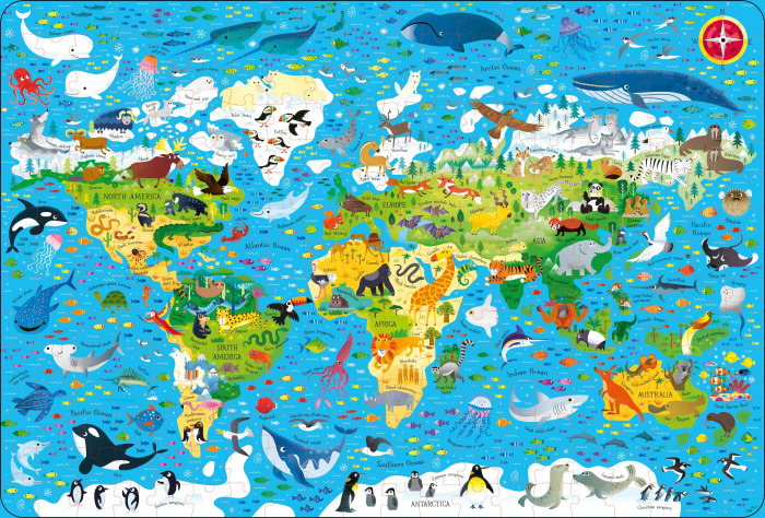 9781805072898 Usborne Book and Jigsaw Animals of the World [2]