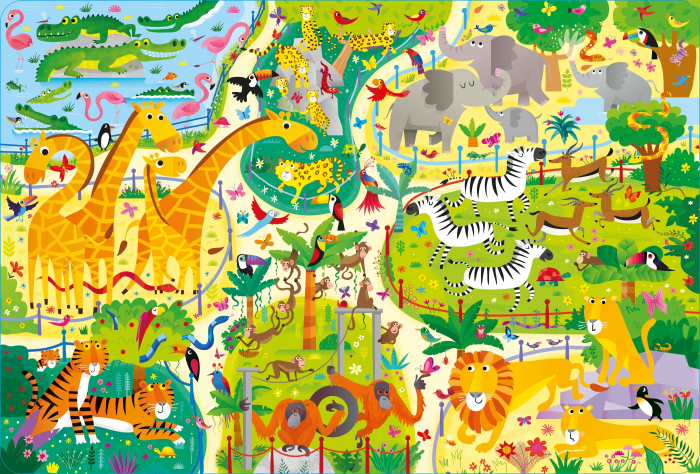 9781805077732 Usborne Book and Jigsaw At the Zoo [2]