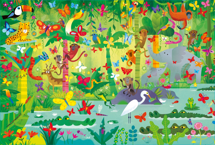 9781805077848 Usborne Book and Jigsaw In the Jungle [2]