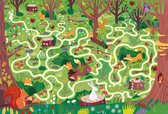 9781803705064 Usborne Book and Jigsaw Forest Maze [2]