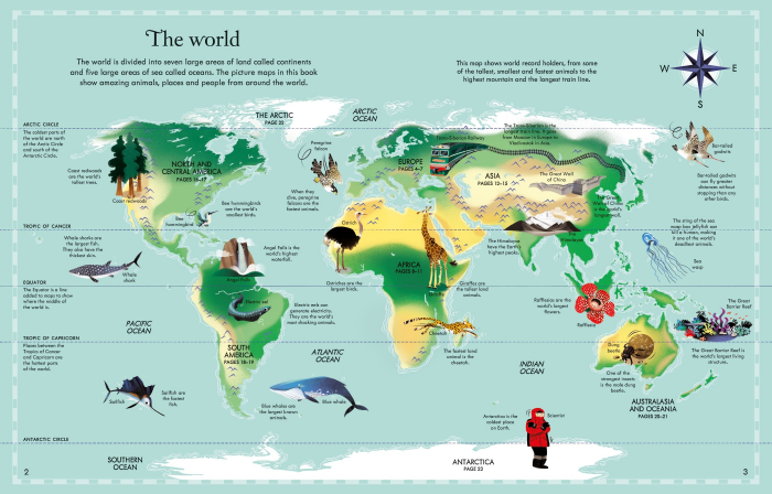 Puzzle + carte "Atlas and Jigsaw Map of the World", 300 de piese, Usborne [4]