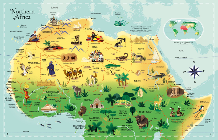 Puzzle + carte "Atlas and Jigsaw Map of the World", 300 de piese, Usborne [5]