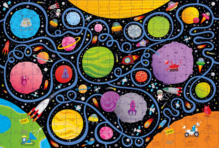 9781801310925 Usborne Book and Jigsaw Space Maze [2]