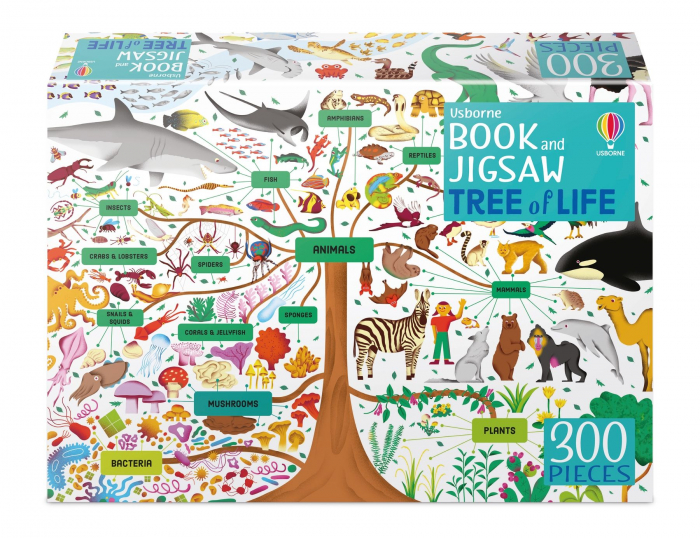 Puzzle + carte Copacul vietii, 300 de piese, "Tree of life", Usborne [1]
