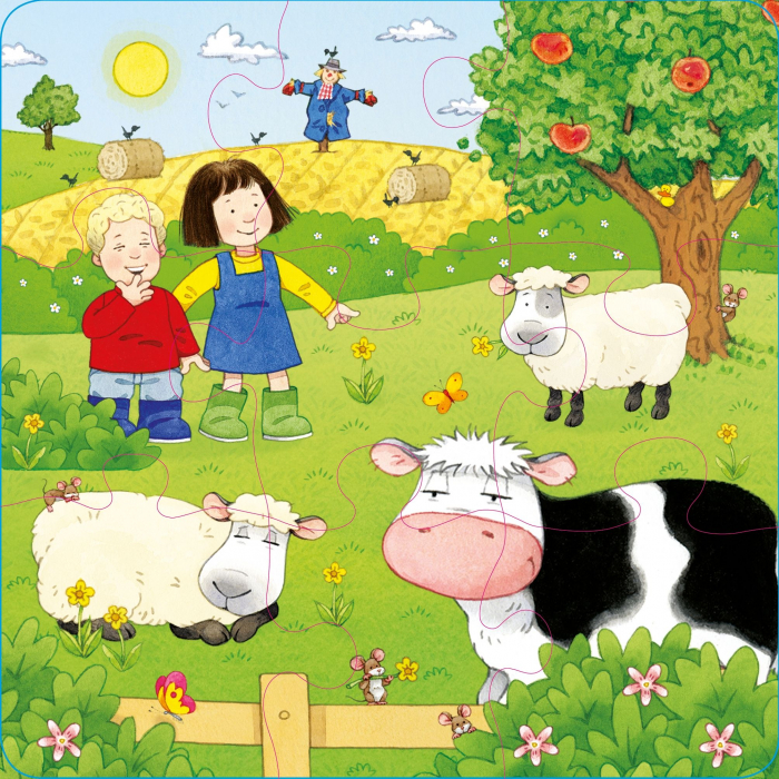 9781801318471 Usborne Poppy and Sam's Book and 3 Jigsaws: Animals [4]