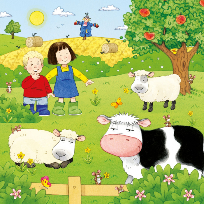 9781801318471 Usborne Poppy and Sam's Book and 3 Jigsaws: Animals [10]