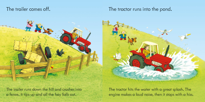 9781801318495 Usborne Poppy and Sam's Book and 3 Jigsaws: Tractors [7]