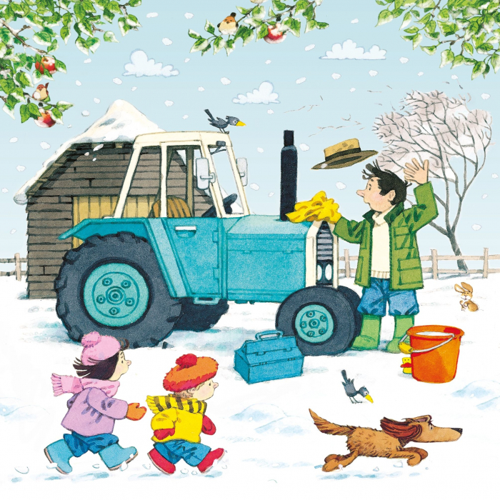 9781801318495 Usborne Poppy and Sam's Book and 3 Jigsaws: Tractors [10]