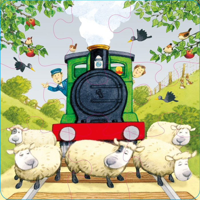 9781801318488 Usborne Poppy and Sam's Book and 3 Jigsaws: Trains [2]