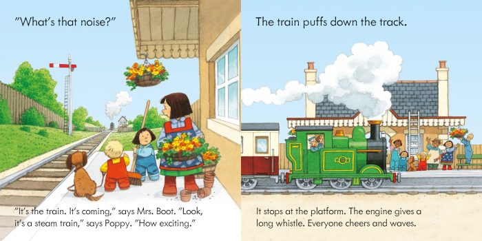 9781801318488 Usborne Poppy and Sam's Book and 3 Jigsaws: Trains [7]