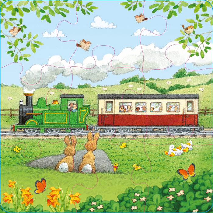 9781801318488 Usborne Poppy and Sam's Book and 3 Jigsaws: Trains [4]