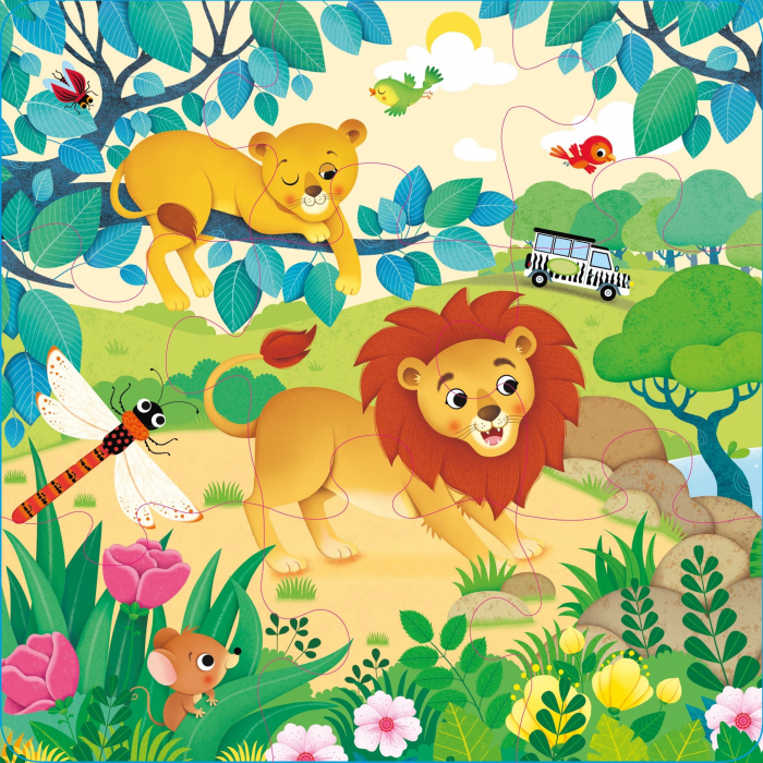 9781805078029 Usborne Book and 3 Jigsaws: The Zoo [2]