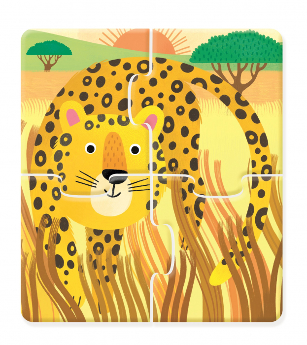 9781801313599 Usborne First Jigsaws and Book: Wild Animals [2]