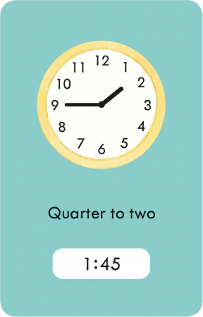 Carduri "Poppy and Sam's Telling the Time Flashcards", Usborne [1]