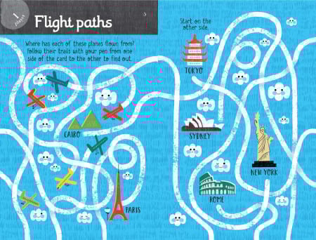 9781474952811 Usborne Wipe-clean cards: Never Get Bored Travel Puzzles [2]