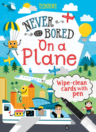 Vacanta de vara - 9781474970501 Usborne Wipe-clean cards: Never Get Bored on a Plane