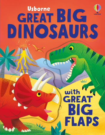Carti cu clapete - 9781805077114 Usborne Great Big Dinosaurs (with Great Big Flaps)