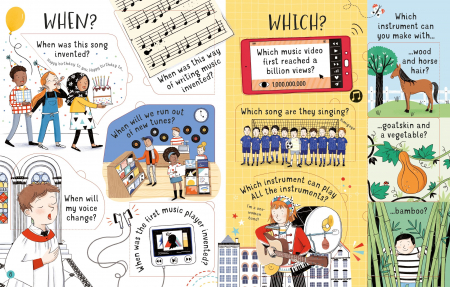 9781474959964 Usborne Lift-the-Flap Questions and Answers about Music [2]