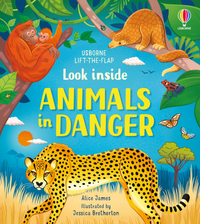 Carti cu clapete - 9781474999045 Usborne Look inside Animals in Danger