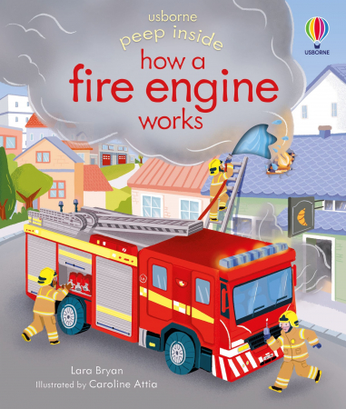 Carti cu clapete - 9781474968836 Usborne Peep inside How a Fire Engine Works