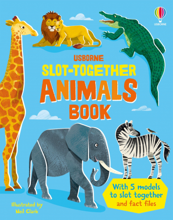 Carti slot-together - 9781805077336 Usborne Slot-together Animals Book
