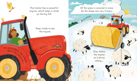 9781805312529 Usborne Peep inside How a Tractor Works [1]