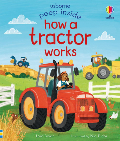 Carti cu clapete - 9781805312529 Usborne Peep inside How a Tractor Works