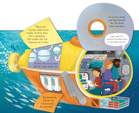 9781835409152 Usborne Peep Inside How a Submarine Works [1]