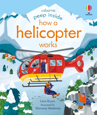Carti cu clapete - 9781801311816 Usborne Peep inside How a Helicopter Works