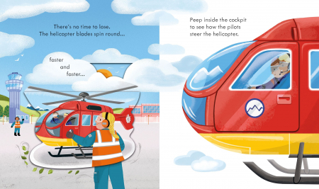 9781801311816 Usborne Peep inside How a Helicopter Works [3]