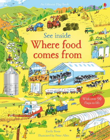Gradina, natura - 9781409599203 Usborne See Inside Where Food Comes From