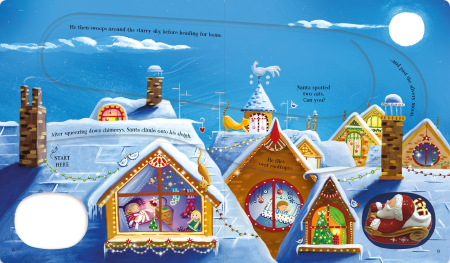 9781836041573 Usborne Santa's Christmas Journey with Wind-Up Sleigh [3]
