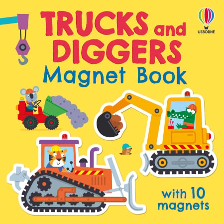 Carti bebelusi 0-3 ani - 9781836045984 Usborne Trucks and Diggers Magnet Book
