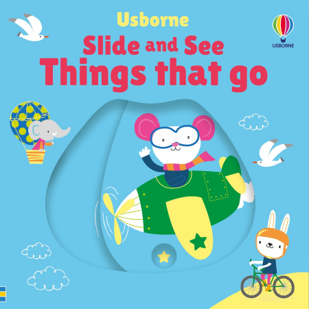 Carti senzoriale pentru bebe - 9781805076773 Usborne Slide and See Things That Go