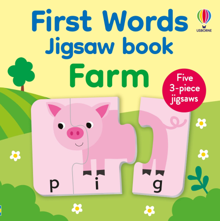 TEME populare - 9781803704913 Usborne First Words Jigsaw Book: Farm