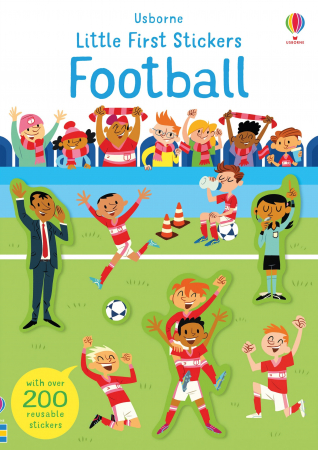 Stickers - Carte de activitati "Little First Stickers Football", format mic, 200 stickers, Usborne