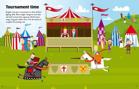 9781836041115 Usborne Knights and Castles Sticker Book [1]