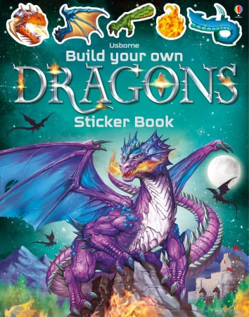 Stickers - 9781474952118 Usborne Build Your Own Dragons Sticker Book