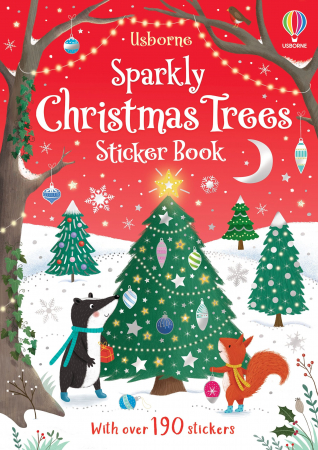 TEME populare - 9781803700847 Usborne Sparkly Christmas Trees Stickers
